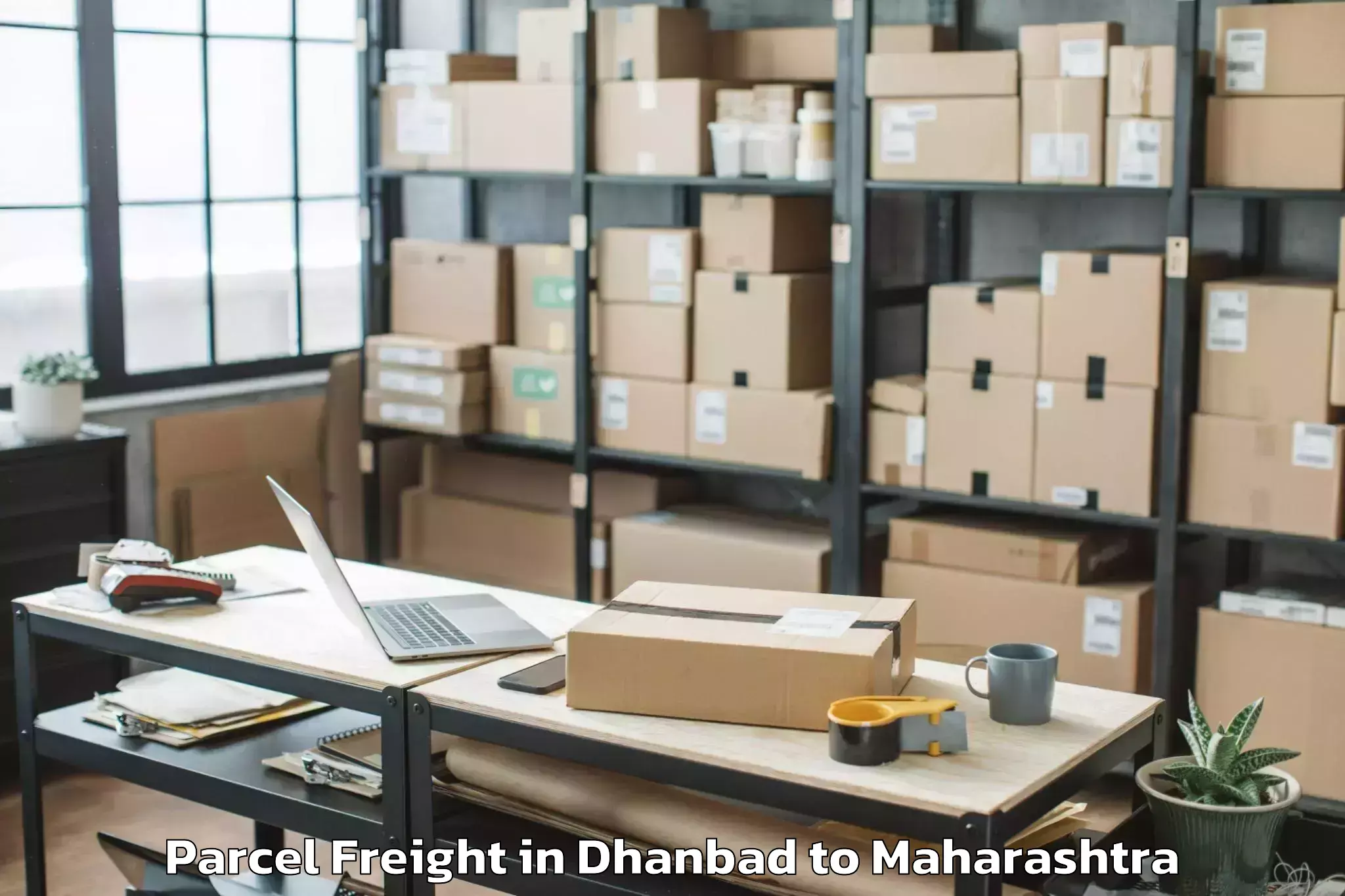 Easy Dhanbad to Goregaon Parcel Freight Booking